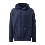 Blauwe Hoodie Resist Dyed C.p. Company , Blue , Heren