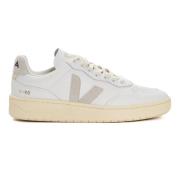 Witte Leren Sneakers Stijlvolle Mode Veja , White , Dames