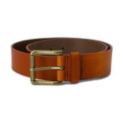 Luxe leren riem met klassieke gesp Hugo Boss , Brown , Heren