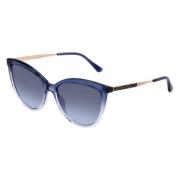 Blauwe Metalen Dames Zonnebril Jimmy Choo , Blue , Dames