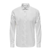 Casual Overhemd Only & Sons , White , Heren