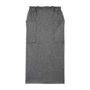 Elegante wollen flanellen rok Luisa Cerano , Gray , Dames