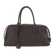 Leren Dock Tas met Hangslot Detail Tod's , Brown , Dames