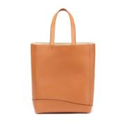 Noto Tote BAG Deluxe Grained Calf Testoni , Orange , Unisex