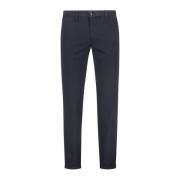 Heren Chino met Omgeslagen Zoom Re-Hash , Blue , Heren