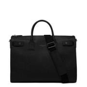 Veelzijdige Leren Werkmap Gianni Chiarini , Black , Heren