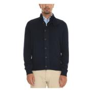 Stijlvolle Cardigan Sweater voor Mannen Gran Sasso , Blue , Heren