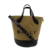 Pre-owned Canvas handbags Bally Pre-owned , Black , Dames