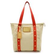 Pre-owned Canvas shoulder-bags Louis Vuitton Vintage , Beige , Dames