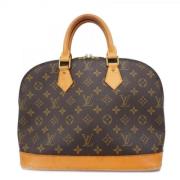 Pre-owned Fabric handbags Louis Vuitton Vintage , Brown , Dames