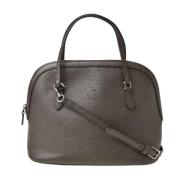 Pre-owned Leather handbags Gucci Vintage , Brown , Dames