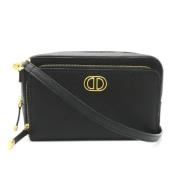 Pre-owned Leather crossbody-bags Dior Vintage , Black , Dames