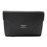 Pre-owned Leather wallets Balenciaga Vintage , Black , Dames