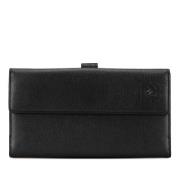 Pre-owned Leather wallets Chanel Vintage , Black , Dames