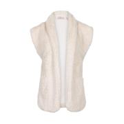 Teddy Gilet Koekjas Jas Esqualo , Brown , Dames