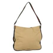 Pre-owned Canvas shoulder-bags Gucci Vintage , Beige , Dames