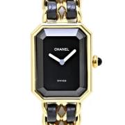 Pre-owned Metal watches Chanel Vintage , Black , Dames