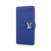 Pre-owned Leather wallets Louis Vuitton Vintage , Blue , Dames