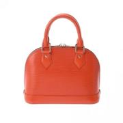 Pre-owned Leather handbags Louis Vuitton Vintage , Red , Dames