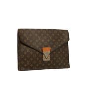 Pre-owned Canvas wallets Louis Vuitton Vintage , Brown , Dames