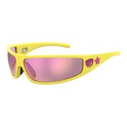 Geel/Roze Zonnebril CF 7017/S Chiara Ferragni Collection , Yellow , Da...