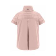 Lichtgewicht Taffeta Cape met Veer Padding Herno , Pink , Dames