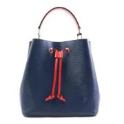 Pre-owned Leather handbags Louis Vuitton Vintage , Blue , Dames