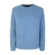 Blauwe Raglan Trui Alpaca Mix Max Mara , Blue , Dames