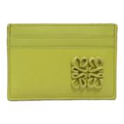 Pre-owned Leather wallets Loewe Pre-owned , Yellow , Dames