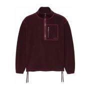 Rode Fleece Half Zip Sweater New Amsterdam Surf Association , Red , He...