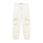 Blair Cargo Broek van Fijne Wol Darkpark , White , Dames