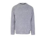 Grijze Crewneck Sweater Katoen Ciniglia Bonsai , Gray , Heren