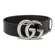 Pre-owned Leather belts Gucci Vintage , Black , Dames