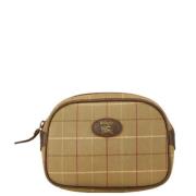 Pre-owned Canvas pouches Burberry Vintage , Green , Dames