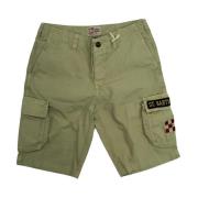 Katoenen Bermuda Shorts Casual Model MC2 Saint Barth , Green , Heren