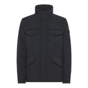 Zwarte Field Jacket met Primaloft-vulling Peuterey , Black , Heren