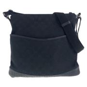 Pre-owned Canvas shoulder-bags Gucci Vintage , Black , Dames