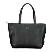 Zwarte Schoudertas met Ritssluiting Calvin Klein , Black , Dames