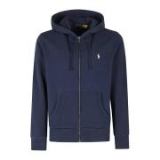 Full ZIP Cappuccio Loopback Ralph Lauren , Blue , Heren