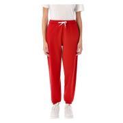 Dameskleding Broek Rood Aw24 Ralph Lauren , Red , Dames