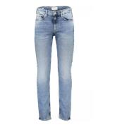 Lichtblauwe Gewassen Katoenen Jeans Calvin Klein , Blue , Heren