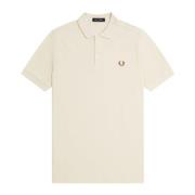 Effen Polo met Eigentijdse Stijlvolle Snit Fred Perry , Beige , Heren