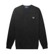 Jersey Fred Perry , Black , Heren