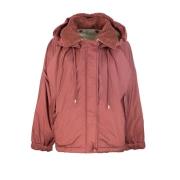 Omkeerbare windjack Kamel-zijde mix Max Mara , Red , Dames