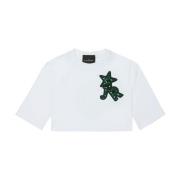 T-shirt met applicatie John Richmond , White , Dames