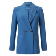 Lichte Twill Blazer Regular Fit Comma , Blue , Dames