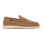 Suède Loafer met Logotong Hogan , Beige , Heren