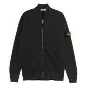 Zachte Full Zip Sweaters Stone Island , Gray , Heren