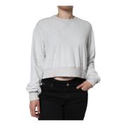 Witte Nylon Stretch Pullover Sweater Dolce & Gabbana , White , Dames