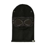 Zwarte Goggle Capuchon C.p. Company , Black , Heren